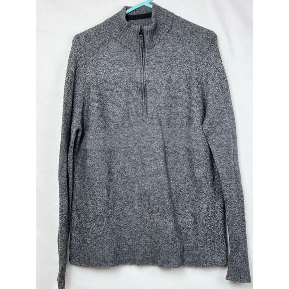 Smartwool Men's Size Large Gray 1/4 Zip Merino Wool Blend Long Sleeve Sweater - Picture 1 of 7